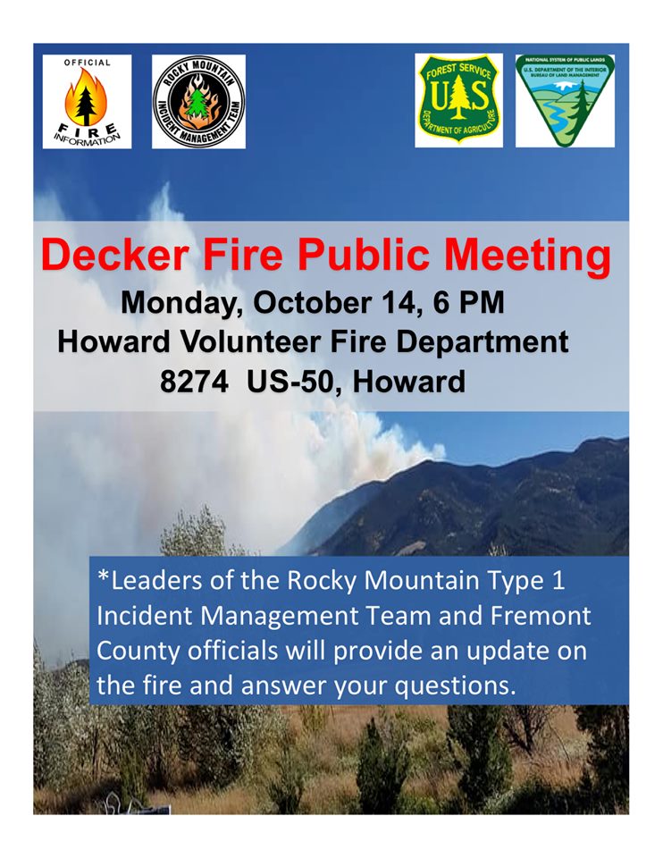 Decker Fire Public Meeting Tonight in Howard