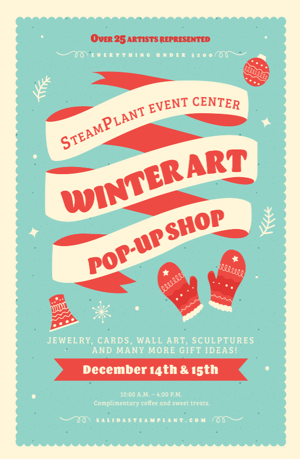 Winter Art “Pop-up Shop” This Weekend