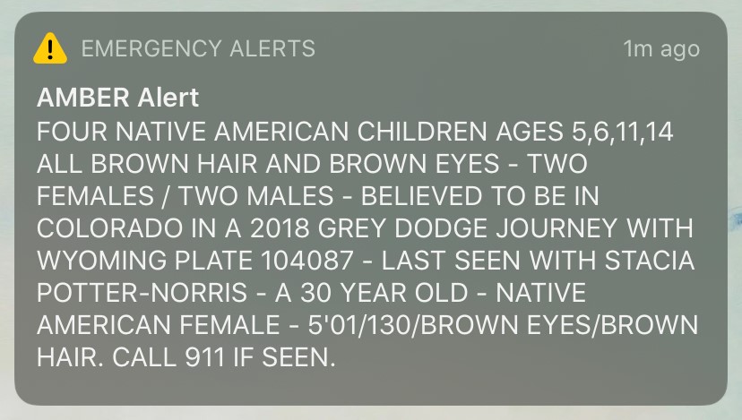 Amber Alert Issued For Four Missing Children