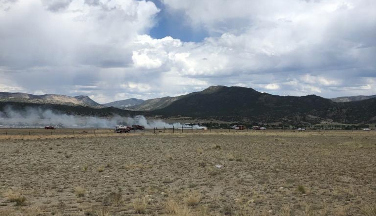 Plane Burst Into Flames at Buena Vista Airport