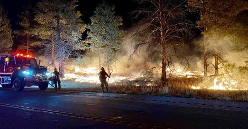 Wild Horse Fire Burns at Fort Carson