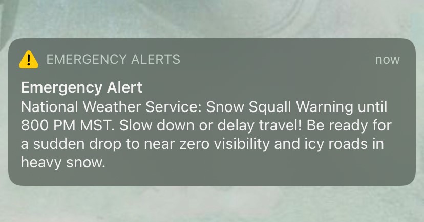 Snow Squall Warning Issued for Chaffee County [Update]