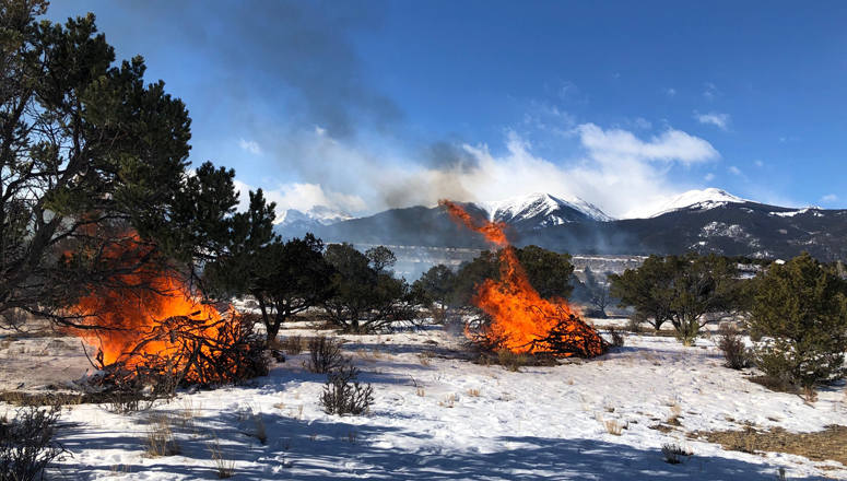 Controlled Burn Near Crestone End of Life Project