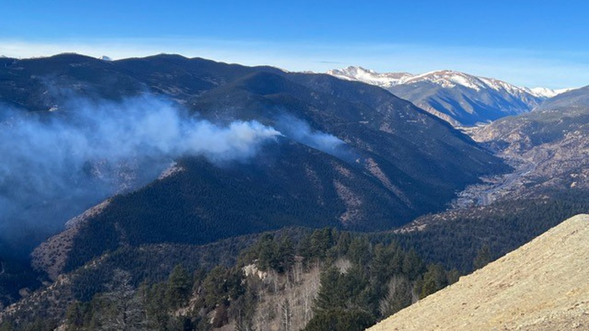 December Wildfire Near Idaho Springs