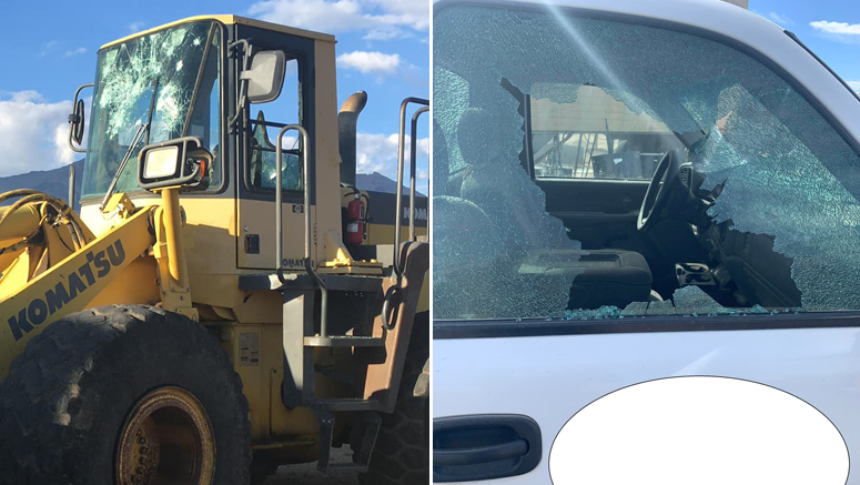 Damaged Vehicles (Images: Chaffee Co Crime Stoppers)