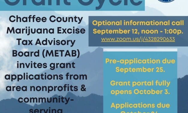 Chaffee County Marijuana Excise Tax Advisory Board Announces 2022 Grant Cycle