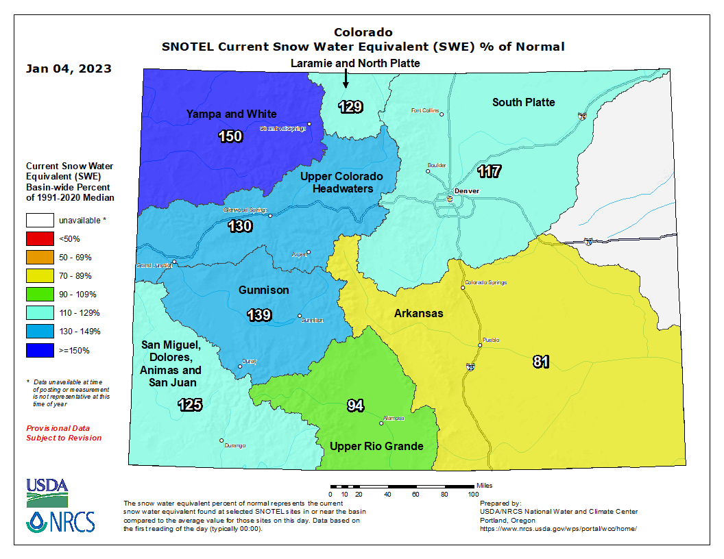 ARWC River Report shows improved snowpack