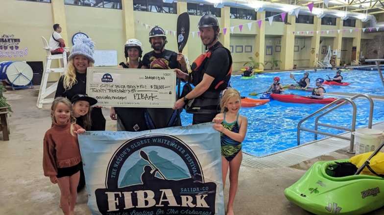 FIBArk Donates $20,000 to the City of Salida for Paddlesport Education