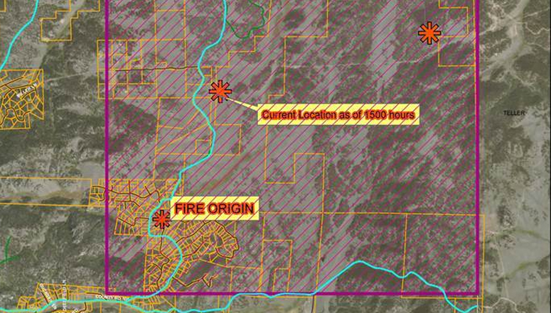 Pre-evacuation Status in Effect for Parts of Park and Teller Counties Due to 403 Fire