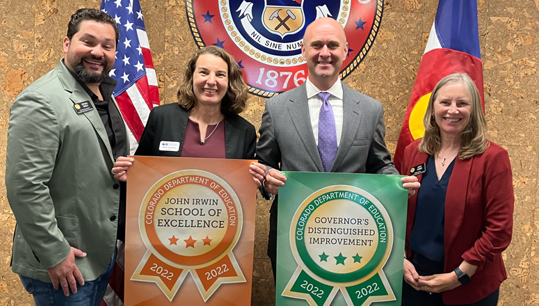 Crest Academy Awarded ‘John Irwin Award’ and Longfellow Elementary Receives ‘Governor’s Distinguished Improvement Award’