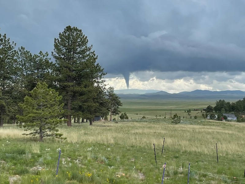 Multiple Funnel Clouds Spotted Near Hartsel Friday Morning