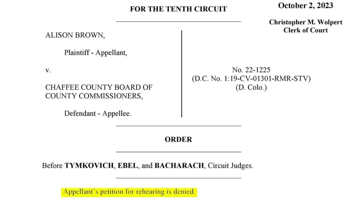 Brown loses final appeal in federal case against Chaffee