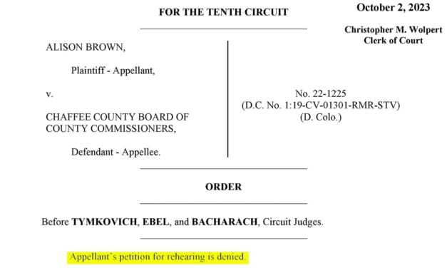 Brown loses final appeal in federal case against Chaffee