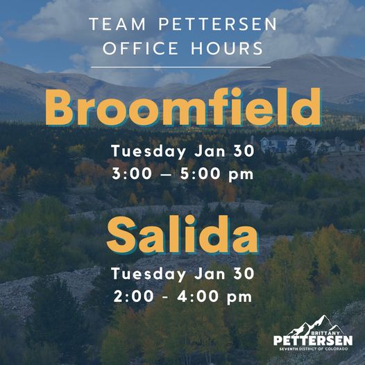 Congresswoman to Hold Office Hours in Salida