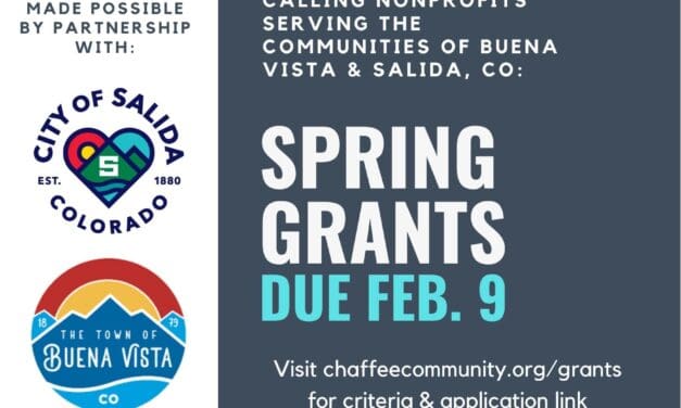 Salida/Buena Vista Municipal Grants Now Open