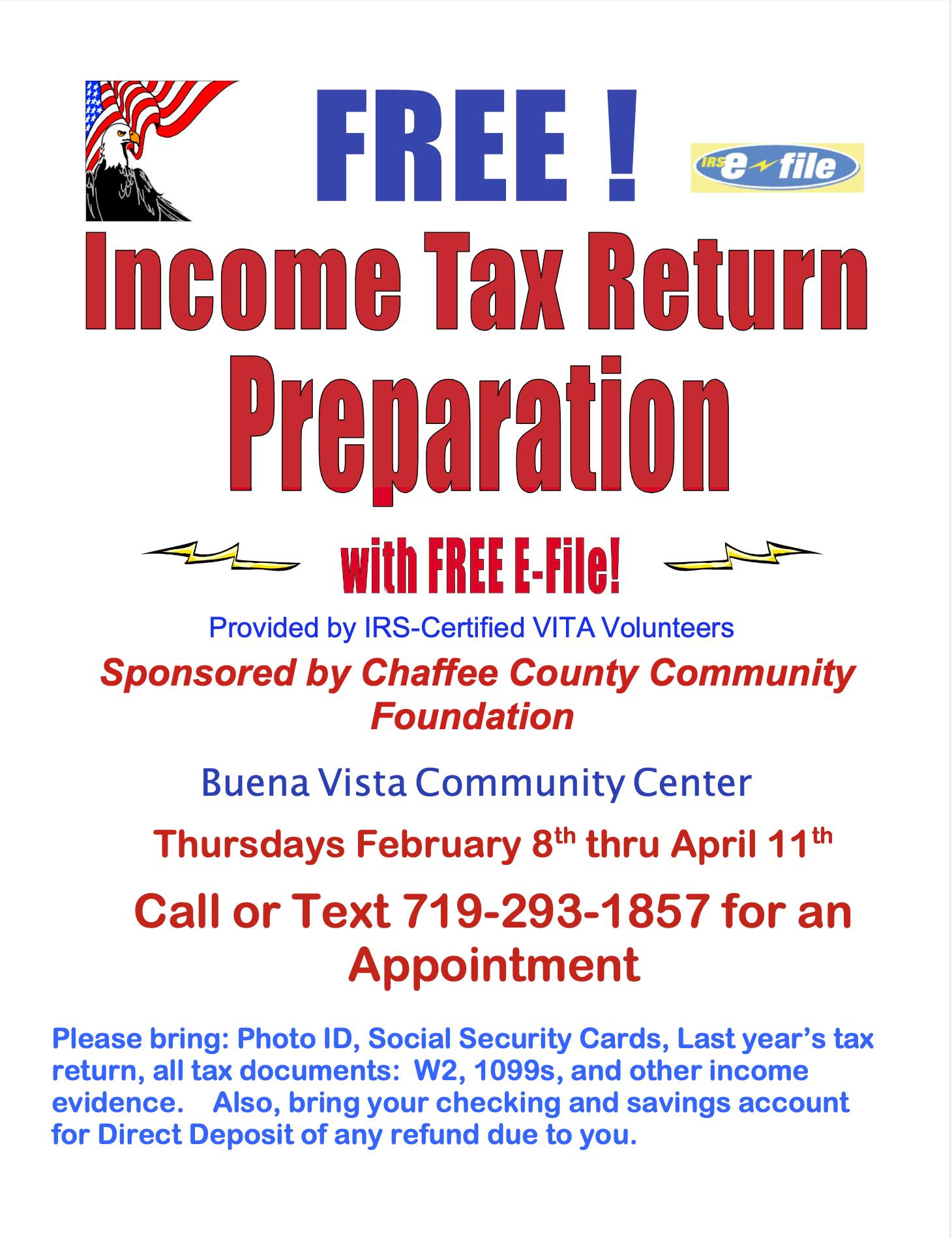 Tax Preparation Help Available