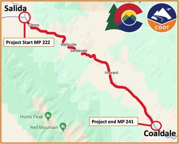 US Highway 50 Resurfacing Project from Coaldale to Salida
