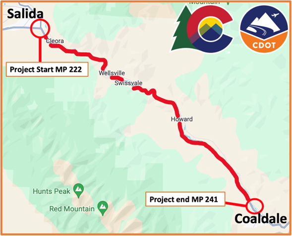 US Highway 50 Resurfacing Project from Coaldale to Salida