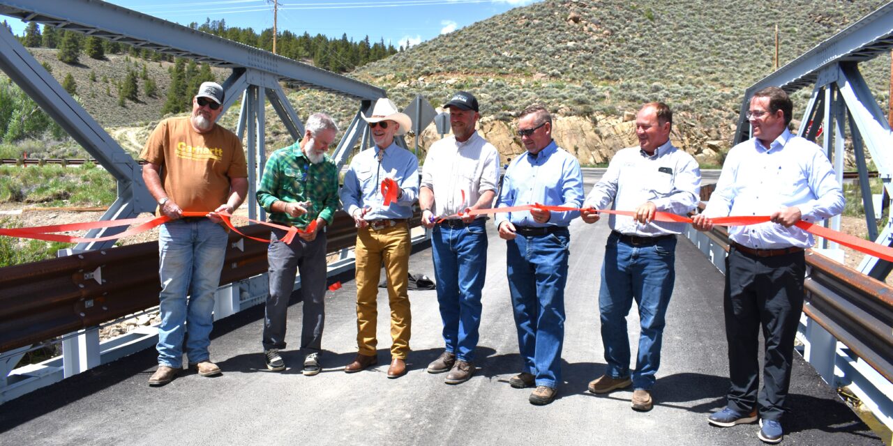 Chaffee County Commissioners cut the ribbon Tuesday to officially open the new Granite bridge on CR 397