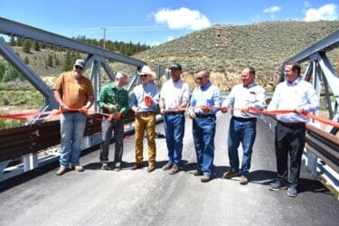 Chaffee County Commissioners cut the ribbon Tuesday to officially open the new Granite bridge on CR 397