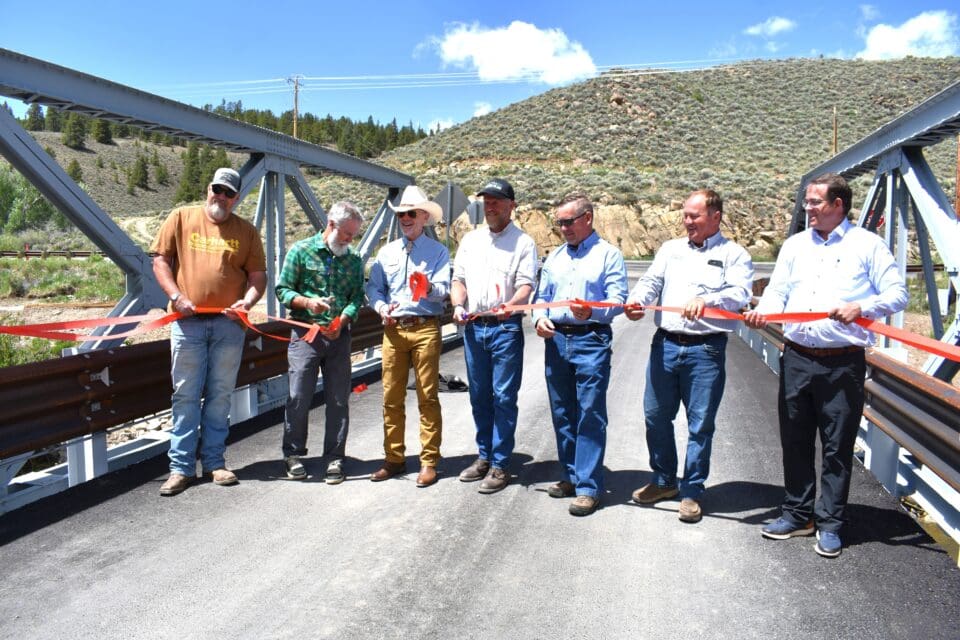 Chaffee County Commissioners cut the ribbon Tuesday to officially open the new Granite bridge on CR 397