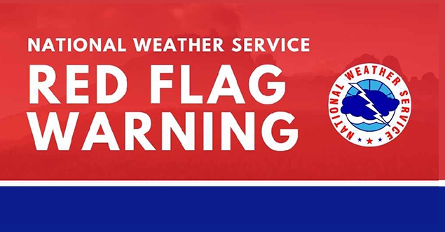 Red Flag Fire Warning Issued: No Open Burning Allowed Today