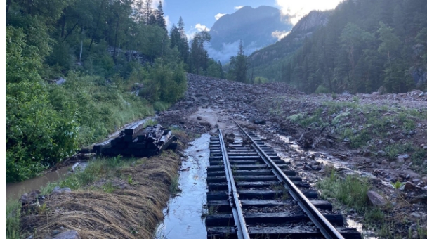 Mudslides Disrupt Durango & Silverton Narrow Gauge Railroad Service