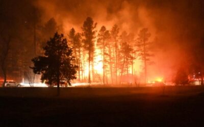 Oak Ridge Fire burning near Beulah on the Custer/Pueblo County line. The fire has grown to just over 1,000 acres with no containment.