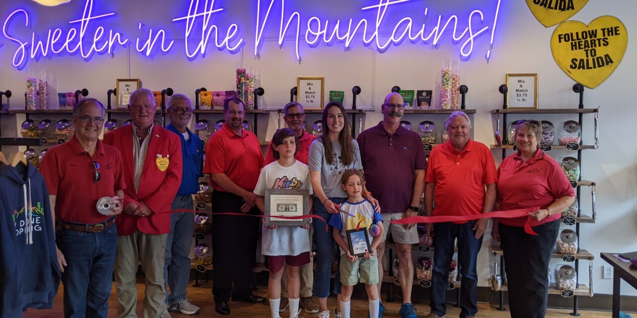 Blueflower Candies and Provisions Joins Heart of the Rockies Chamber of Commerce with Ribbon Cutting Ceremony