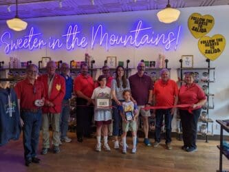 Blueflower Candies and Provisions Joins Heart of the Rockies Chamber of Commerce with Ribbon Cutting Ceremony