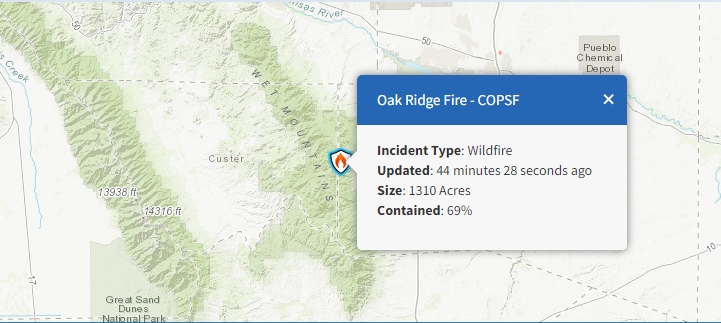 Oak Ridge Fire Near Beulah Reaches 69% Containment