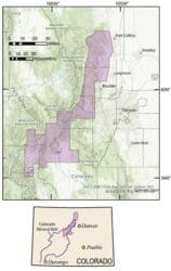 Low-Flying Helicopters Conducting Geological Surveys in Chaffee, Lake, and Park Counties