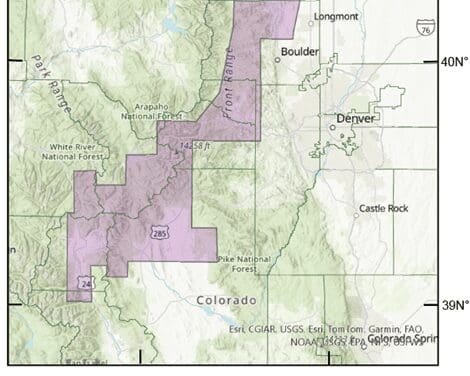 Low-Flying Helicopters Conducting Geological Surveys in Chaffee, Lake, and Park Counties