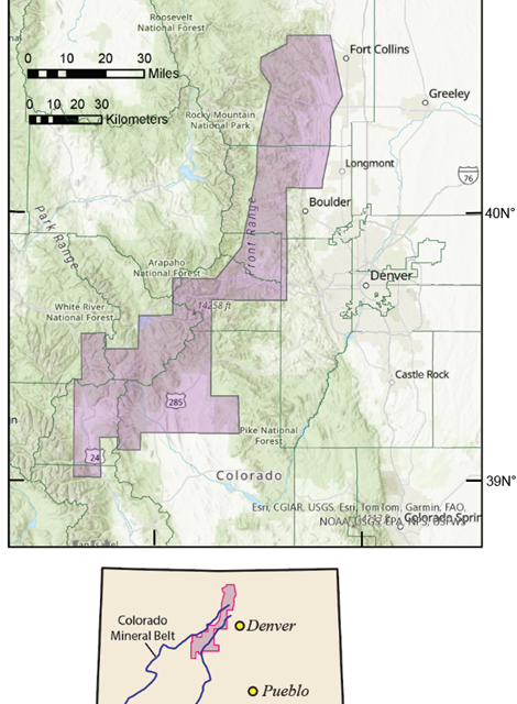 Low-Flying Helicopters Conducting Geological Surveys in Chaffee, Lake, and Park Counties