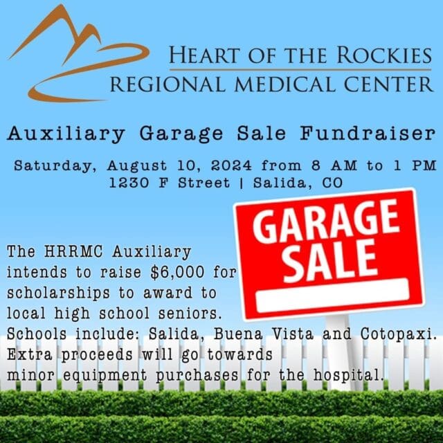 Heart of the Rockies Medical Center Auxiliary Hosts Garage Sale Fundraiser This Saturday