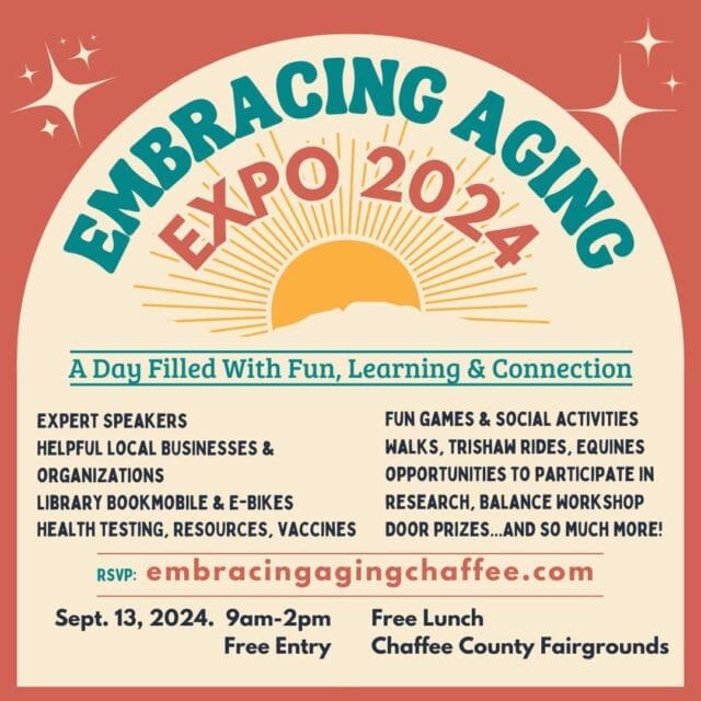 Embracing Aging Expo Set for September 13th at Chaffee County Fairgrounds