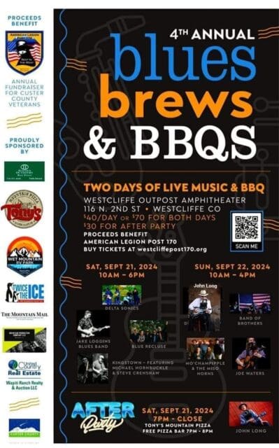 4th Annual Blues, Brews and BBQ This Weekend in Westcliffe