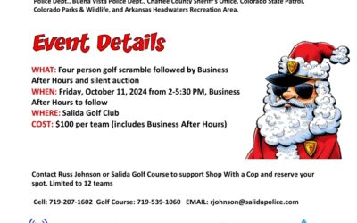 Support Chaffee County Shop With a Cop Program at Salida Golf Scramble and Business After Hours