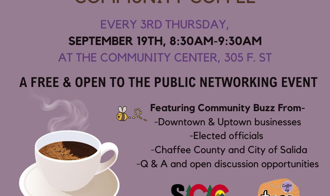 Heart of the Rockies Chamber Hosts “What’s Up Salida” Community Coffee Tomorrow