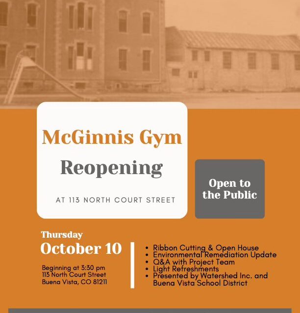 McGinnis Gym Reopening Ceremony in Buena Vista on October 10