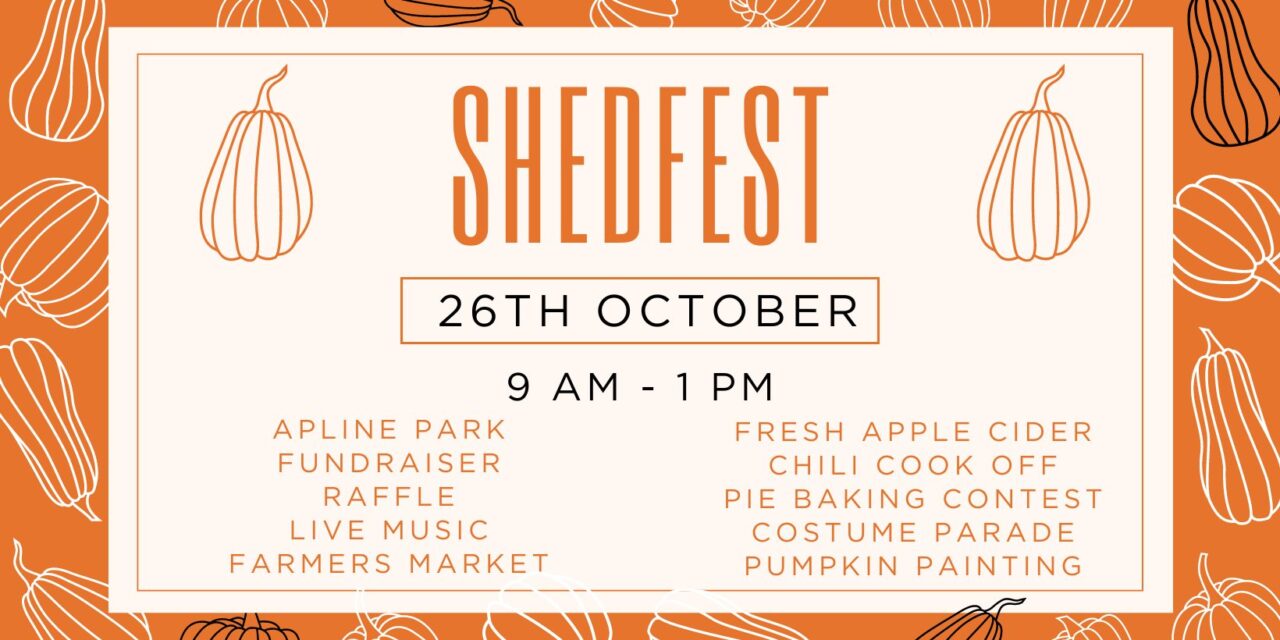 Shedfest Harvest Celebration at Alpine Park This Saturday