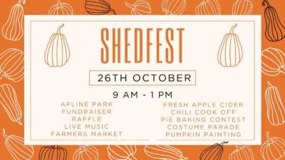 Shedfest Harvest Celebration at Alpine Park This Saturday