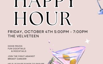 Pink Happy Hour tonight at the Velveteen from 5PM to 7PM