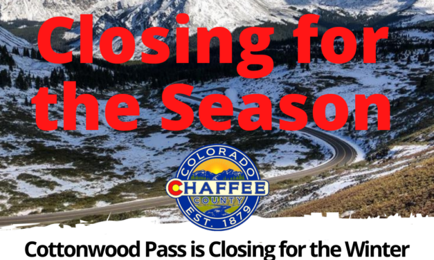 Cottonwood Pass Closing for the Season November 1