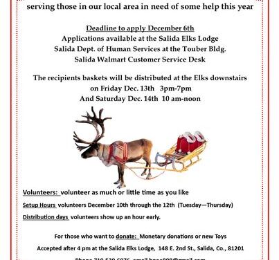 Salida Elks Lodge Prepares for Annual Christmas Basket Giveaway