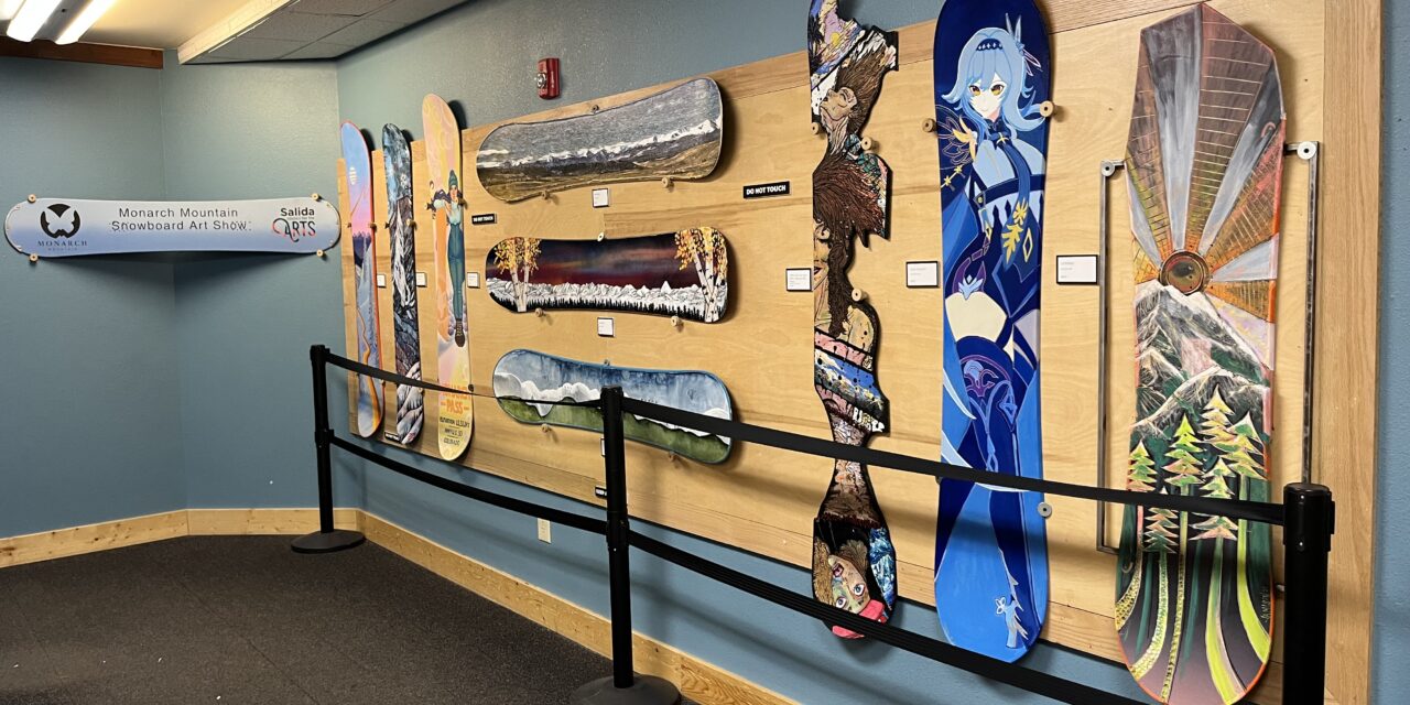 Monarch Snowboard Art Reception