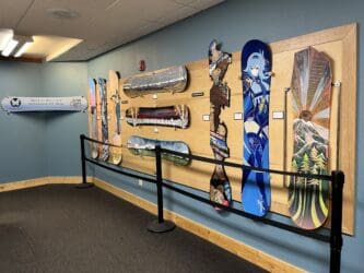 Monarch Snowboard Art Reception