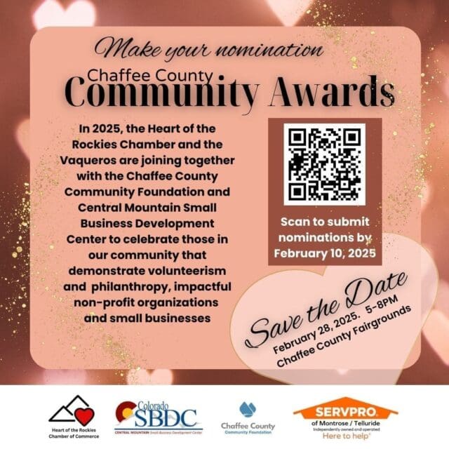 Call for Nominations: 2025 Chaffee County Community Awards