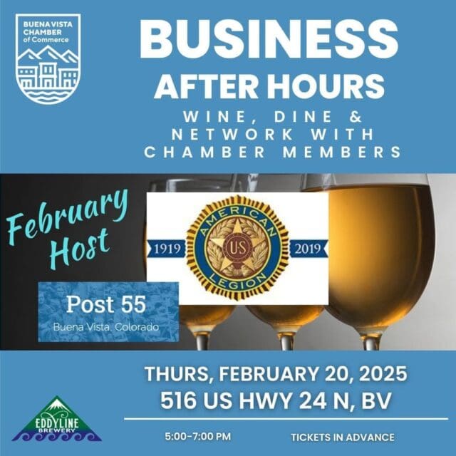 Buena Vista Chamber Hosts Business After Hours at American Legion Post 55 Tonight