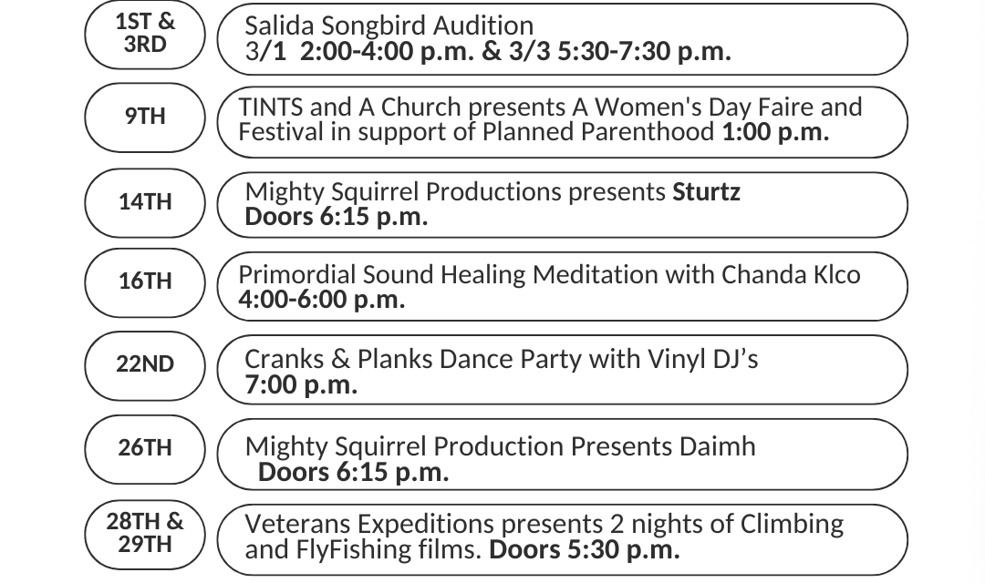 March Events at A-Church